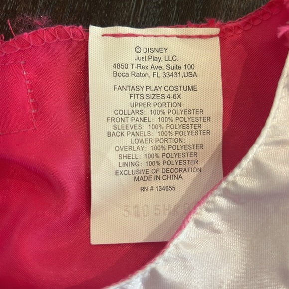 Disney Minnie Mouse Girls Play Costume Dress with Ears. Size 4-6X - Picture 3 of 9